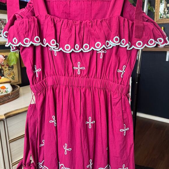 NWT Roller Rabbit Peonia Embroidered Eleanor Dress - Picture 7 of 13